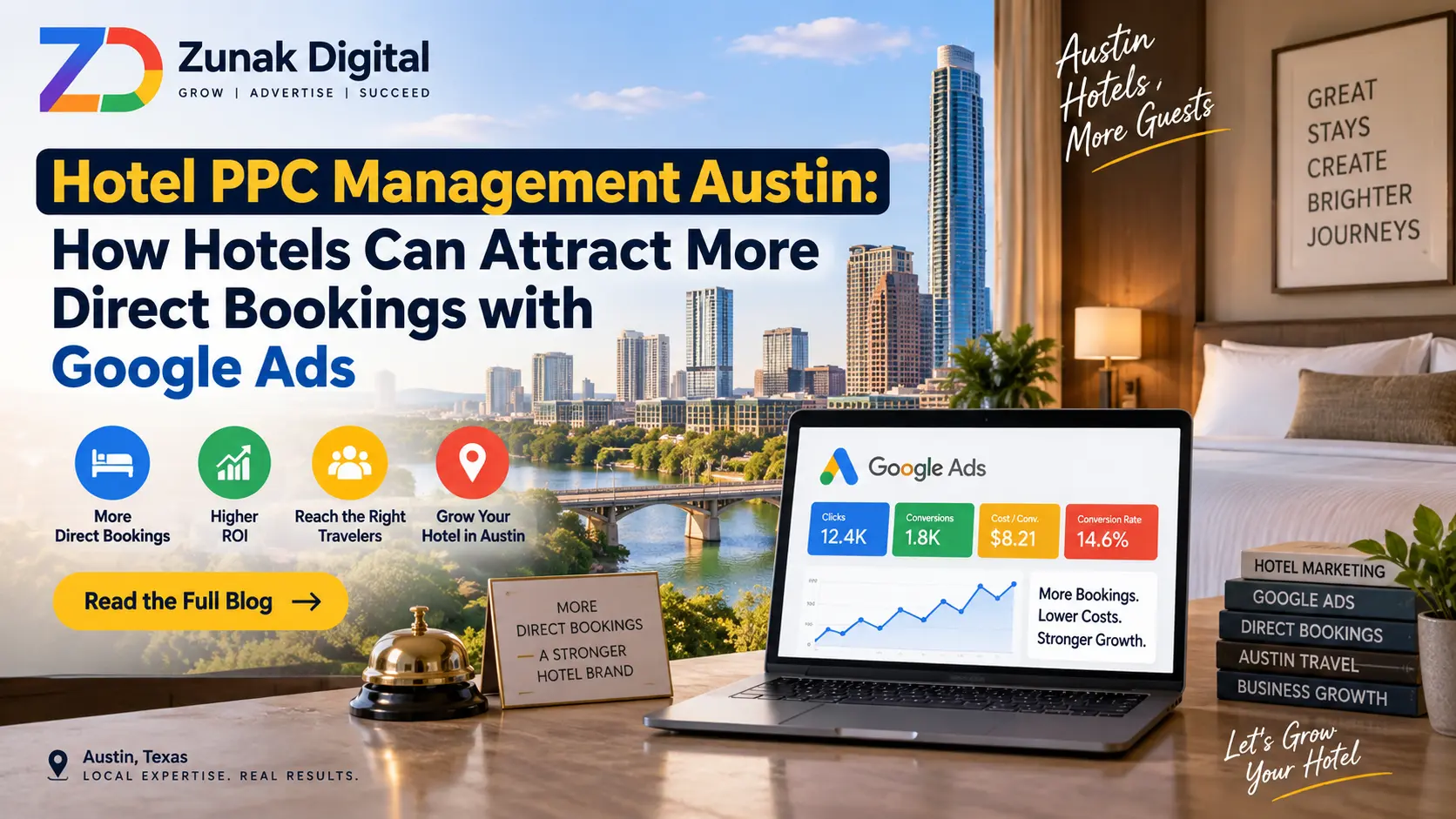 Hotel PPC Management Austin: How Hotels Can Attract More Direct Bookings with Google Ads
